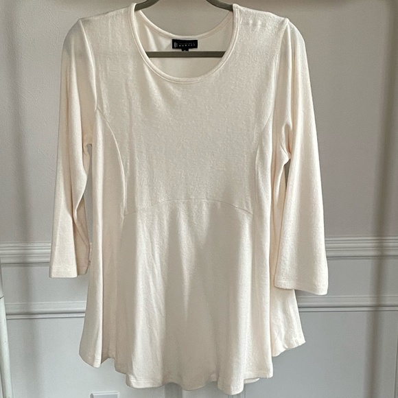 NWOT-Collections by Bobeau Knit Tunic with 3 quarter length Sleeves - Size XL - Picture 1 of 5